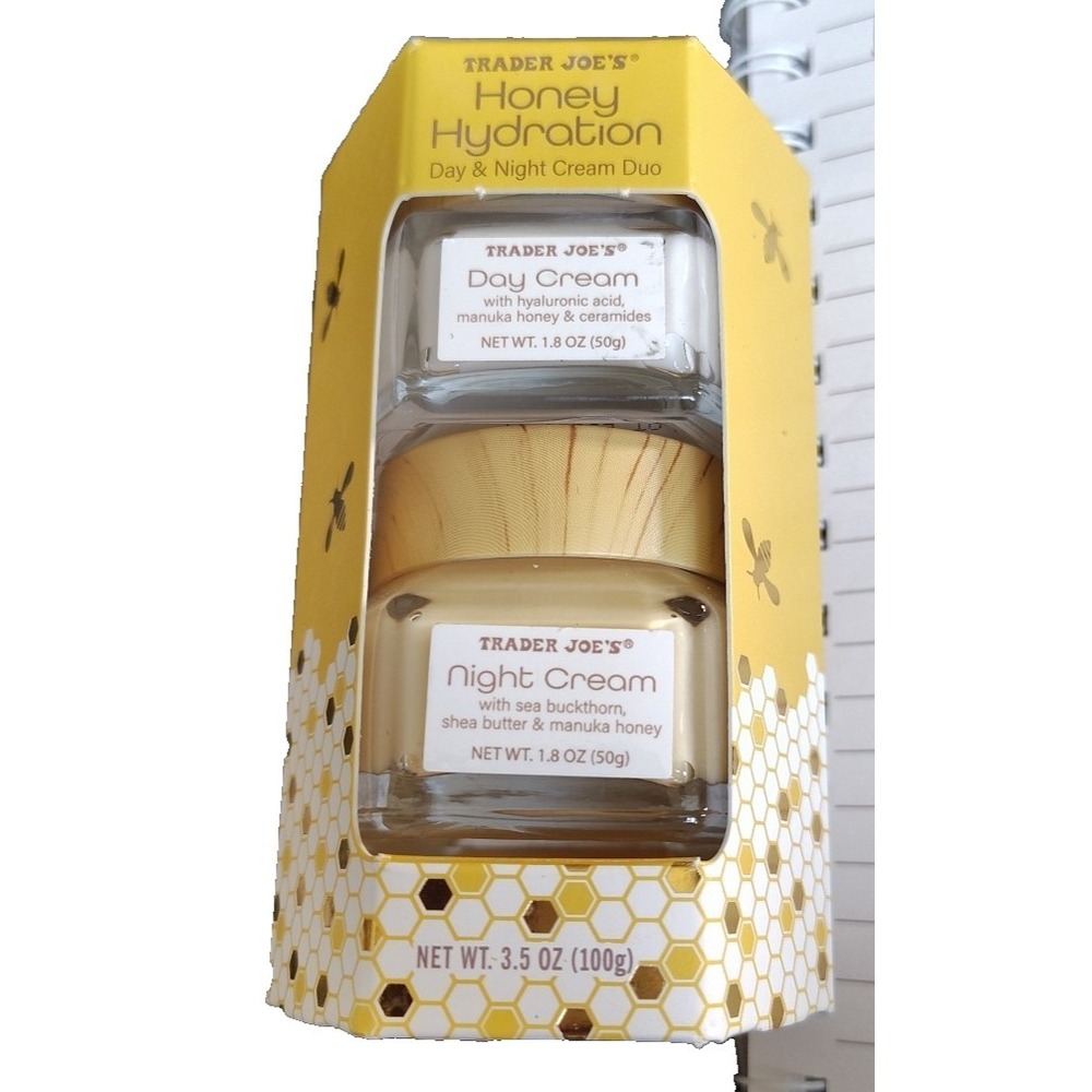 Trader Joe's Honey Hydration Day & Night Cream Set w Hyaluronic Acid ManukaHoney
